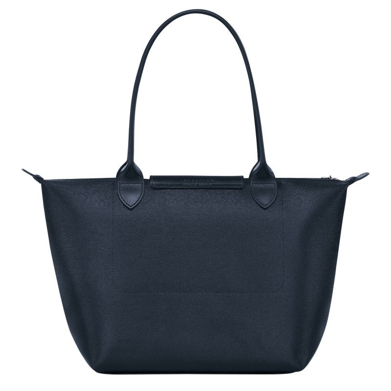 Navy Longchamp Le Pliage City M Women's Tote Bags | 7098-SCEXB