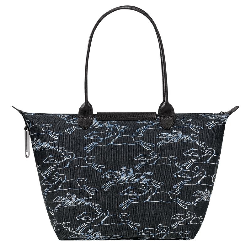 Navy Longchamp Le Pliage Collection L Women's Tote Bags | 2915-SRNYD