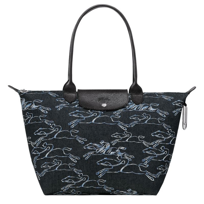 Navy Longchamp Le Pliage Collection L Women\'s Tote Bags | 2915-SRNYD