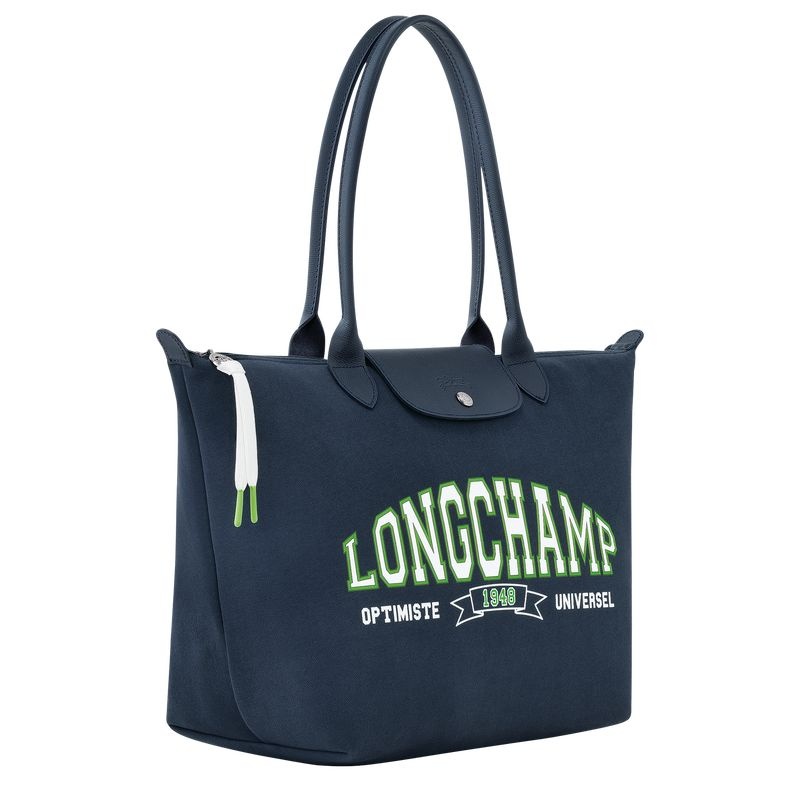 Navy Longchamp Le Pliage Collection L Women's Tote Bags | 6170-TWFEI