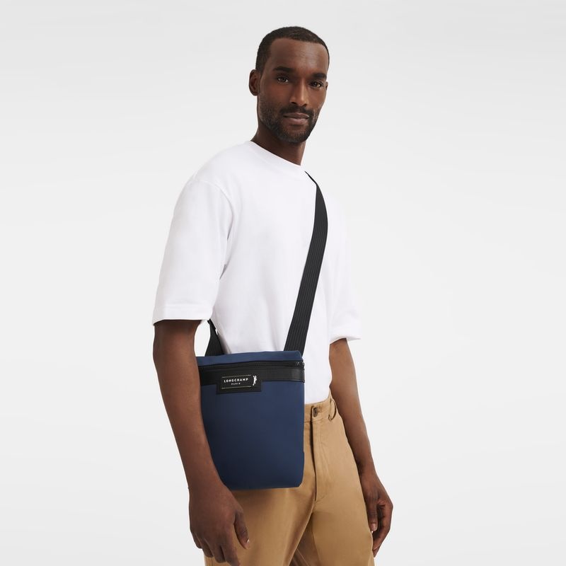 Navy Longchamp Le Pliage Energy S Men's Crossbody Bags | 4730-QBPYL