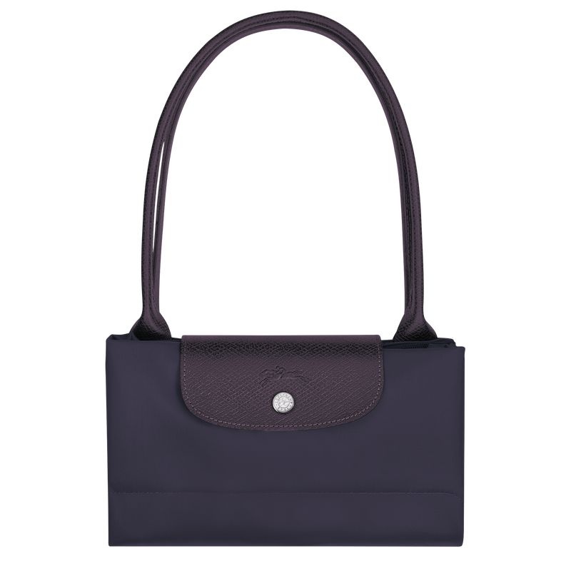 Navy Longchamp Le Pliage Green L Women's Tote Bags | 0573-DAUOK