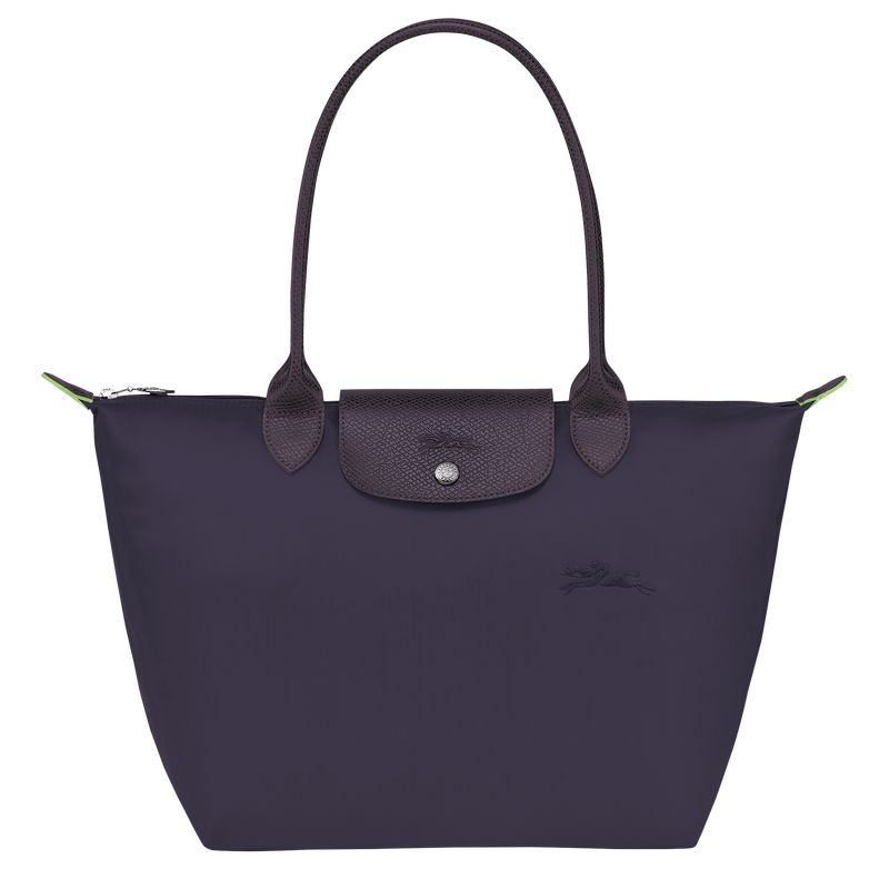 Navy Longchamp Le Pliage Green M Women\'s Tote Bags | 9528-MJKFX