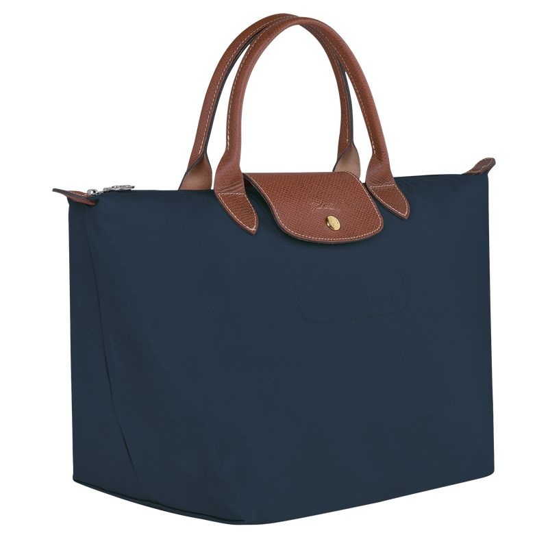 Navy Longchamp Le Pliage Original M Women's Handbag | 1927-FNXOL