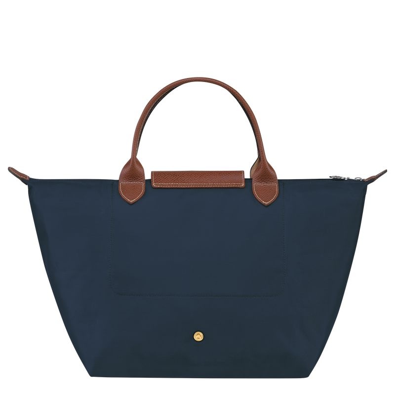 Navy Longchamp Le Pliage Original M Women's Handbag | 1927-FNXOL