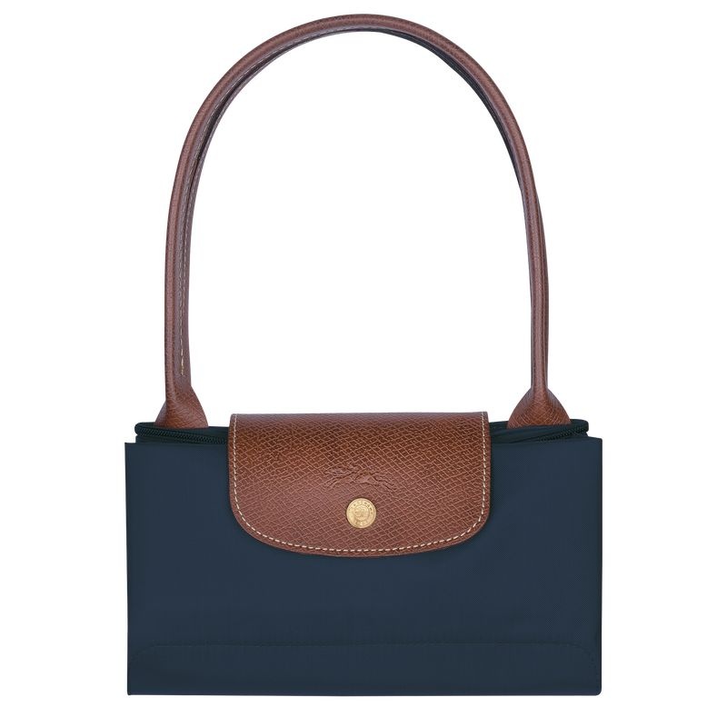 Navy Longchamp Le Pliage Original M Women's Tote Bags | 4751-NGJDL