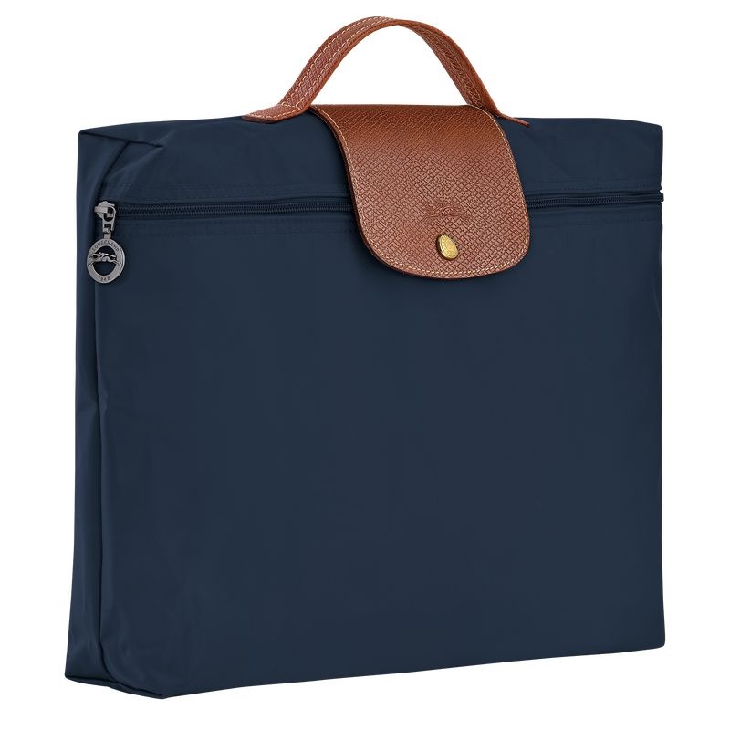 Navy Longchamp Le Pliage Original S Women's Briefcase | 0369-MWXJY