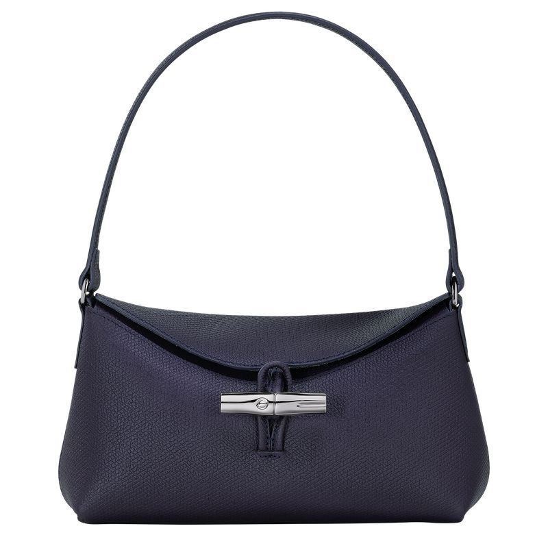 Navy Longchamp Roseau S Women\'s Hobo Bag | 1652-UZJBT