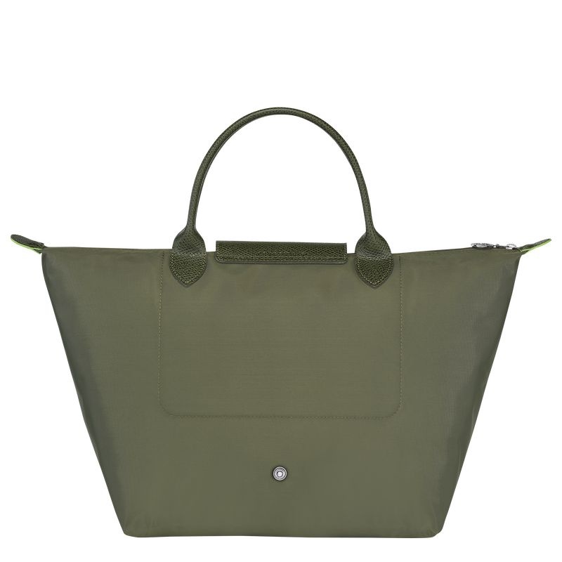 Olive Longchamp Le Pliage Green M Women's Handbag | 1698-OAJYL