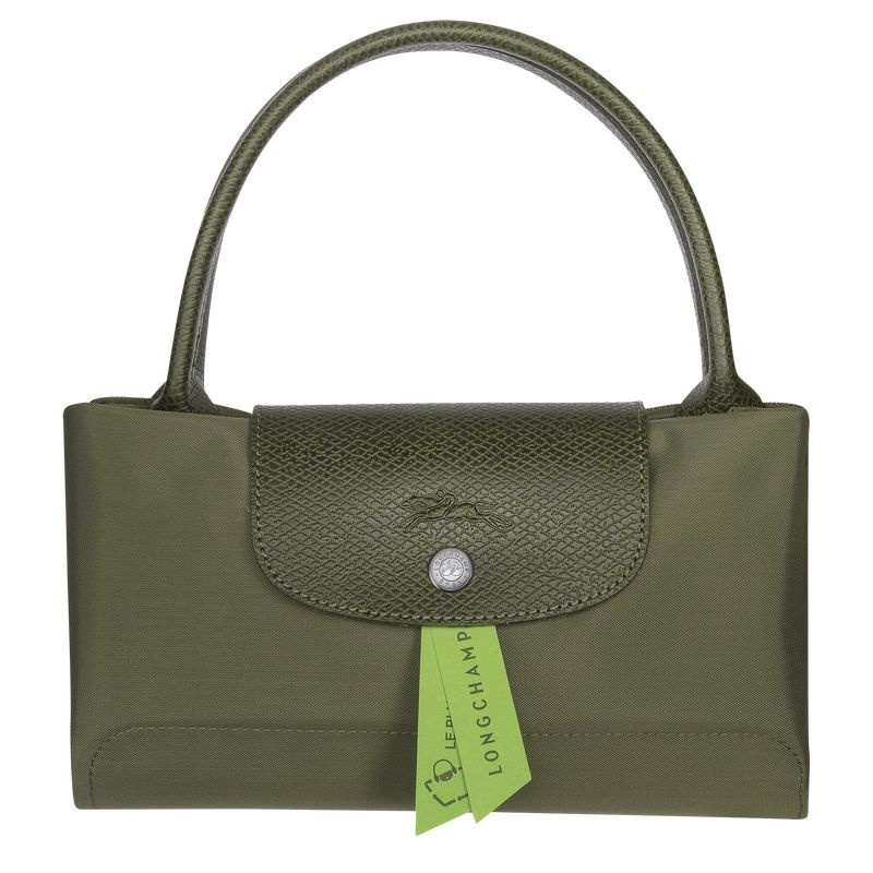 Olive Longchamp Le Pliage Green M Women's Handbag | 1698-OAJYL