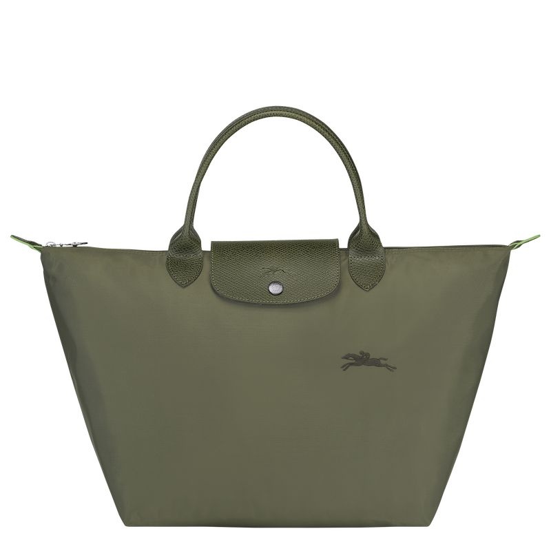 Olive Longchamp Le Pliage Green M Women\'s Handbag | 1698-OAJYL