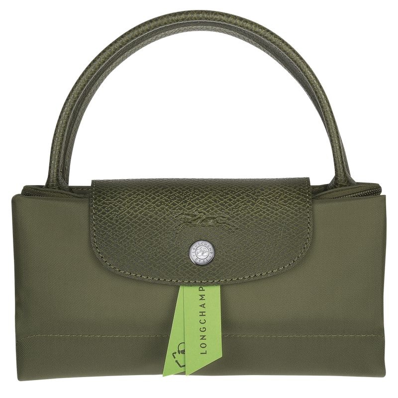 Olive Longchamp Le Pliage Green S Women's Handbag | 0423-DNQLC