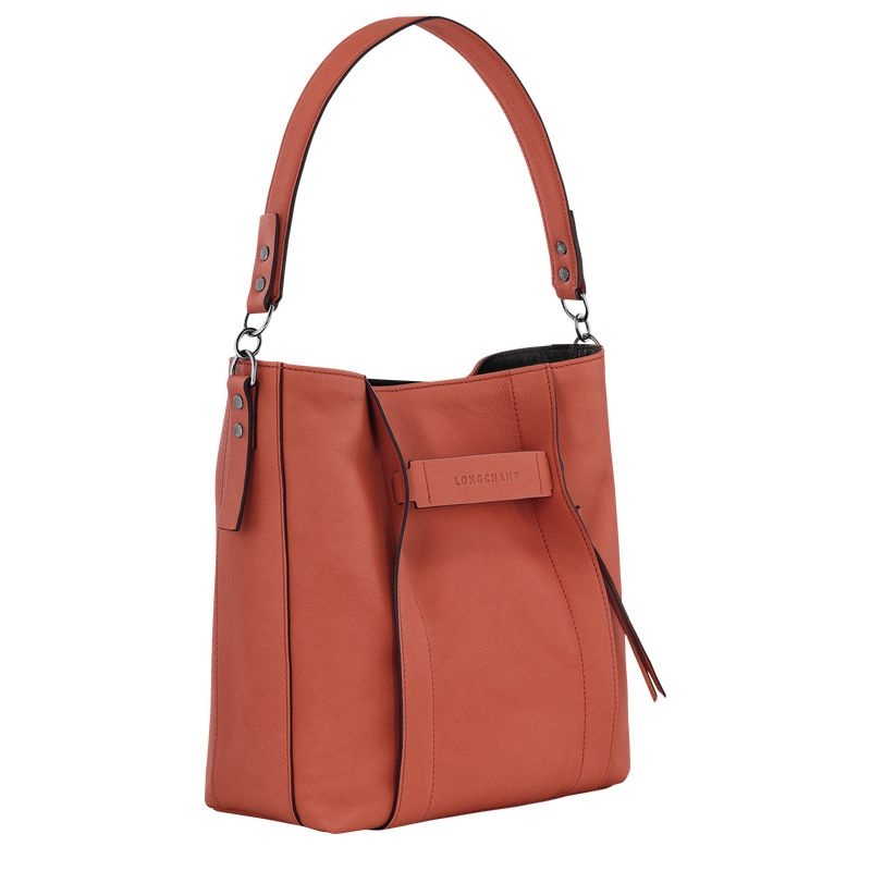 Orange Longchamp 3D M Women's Hobo Bag | 2754-HSRQA