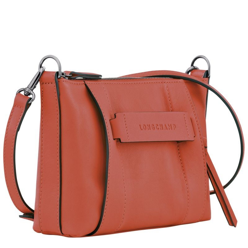 Orange Longchamp 3D S Women's Crossbody Bags | 7904-GCUTS