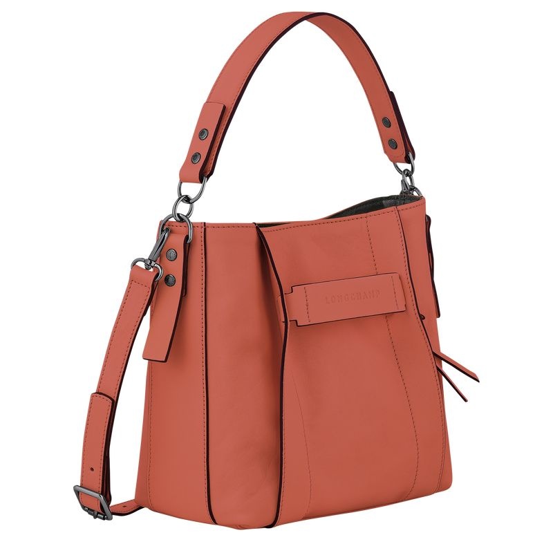 Orange Longchamp 3D S Women's Crossbody Bags | 6183-WDQCU