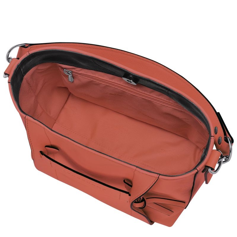 Orange Longchamp 3D S Women's Crossbody Bags | 6183-WDQCU