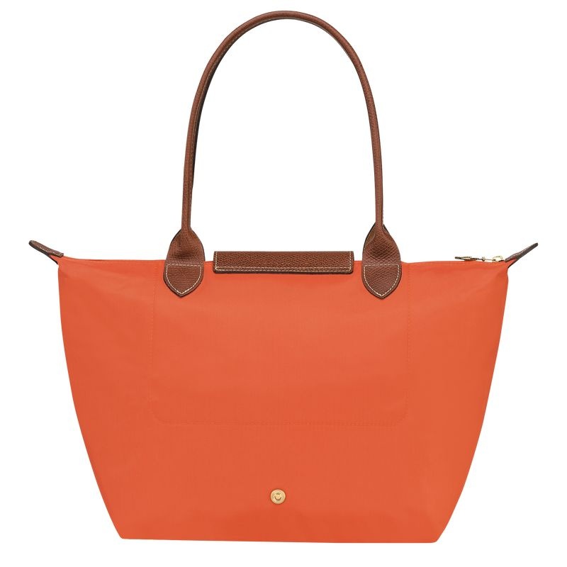 Orange Longchamp Le Pliage Original M Women's Tote Bags | 3615-KYGEJ