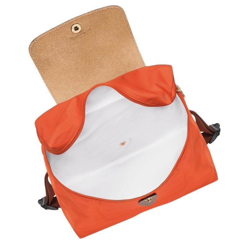 Orange Longchamp Le Pliage Original M Women's Backpacks | 1860-ZNBWJ