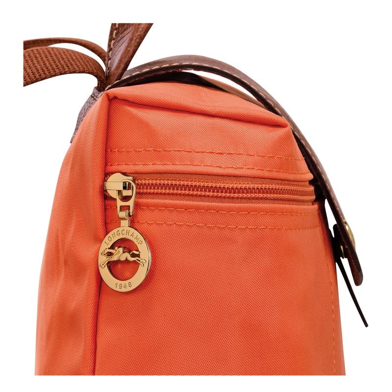 Orange Longchamp Le Pliage Original M Women's Backpacks | 1860-ZNBWJ