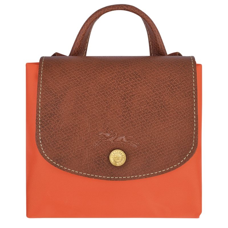 Orange Longchamp Le Pliage Original M Women's Backpacks | 1860-ZNBWJ