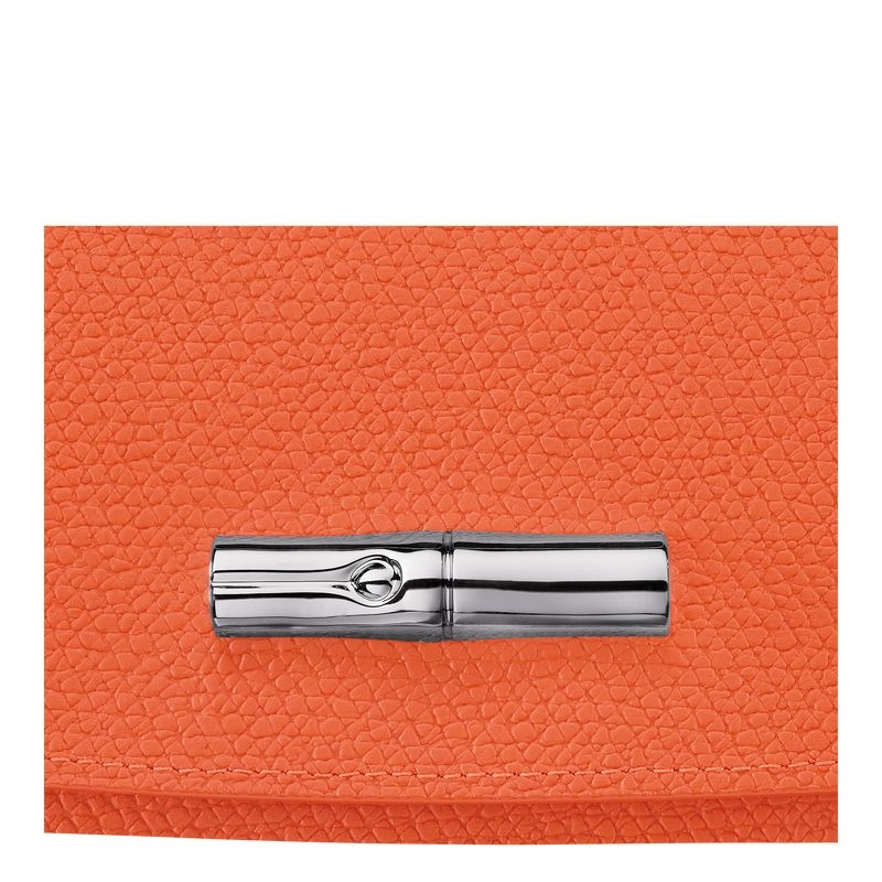 Orange Longchamp Roseau Continental Women's Wallet | 8072-DOSTU