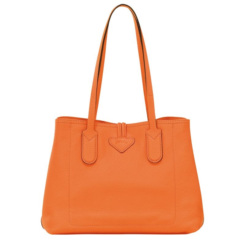 Orange Longchamp Roseau Essential M Women's Tote Bags | 6351-JNUIK