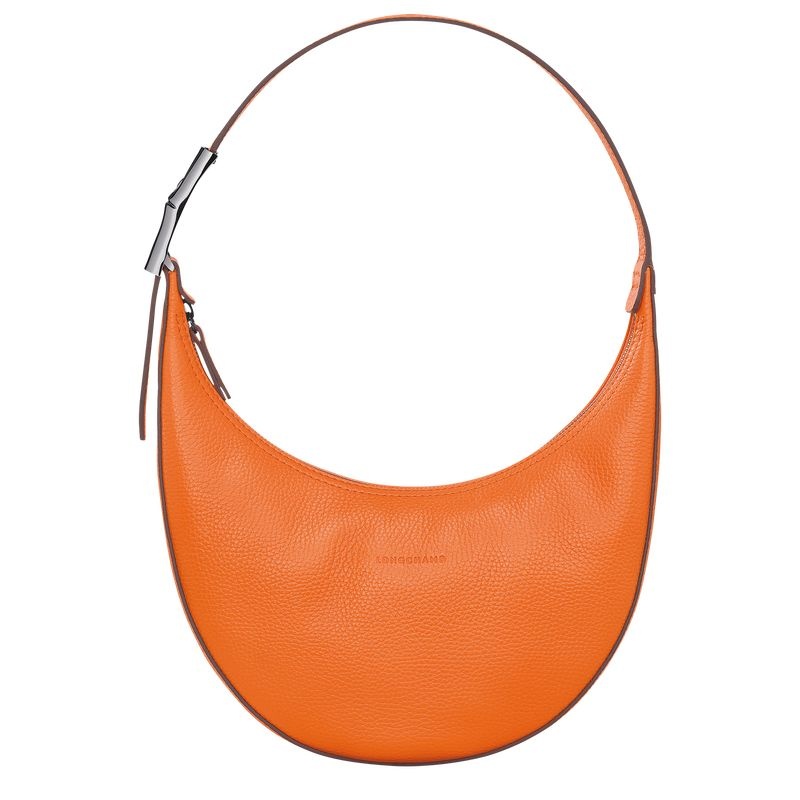 Orange Longchamp Roseau Essential M Women\'s Hobo Bag | 7691-FDEHM