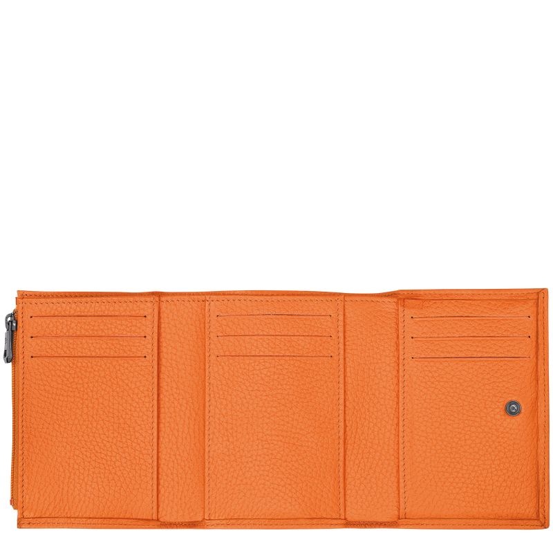 Orange Longchamp Roseau Essential Women's Wallet | 6935-HXZBY