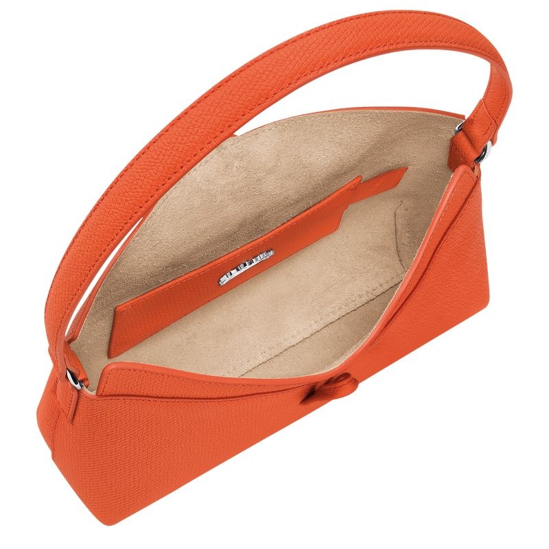 Orange Longchamp Roseau S Women's Hobo Bag | 4269-HGOSB