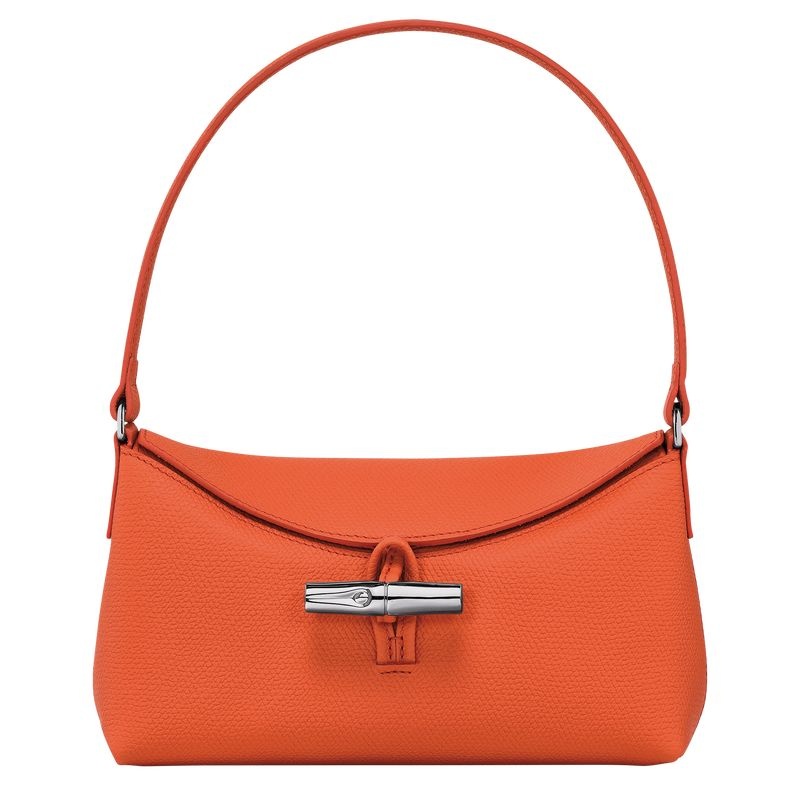 Orange Longchamp Roseau S Women\'s Hobo Bag | 4269-HGOSB