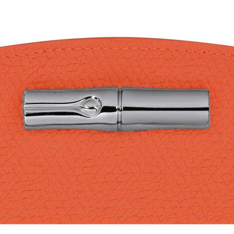 Orange Longchamp Roseau Women's Wallet | 6451-LXMRA