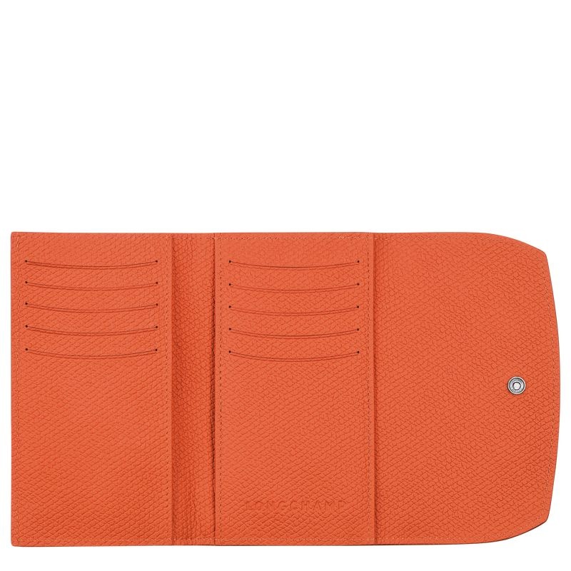 Orange Longchamp Roseau Women's Wallet | 8124-XTDQA