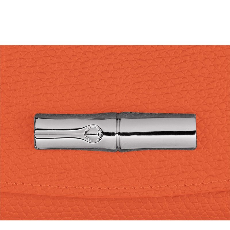 Orange Longchamp Roseau Women's Wallet | 8124-XTDQA