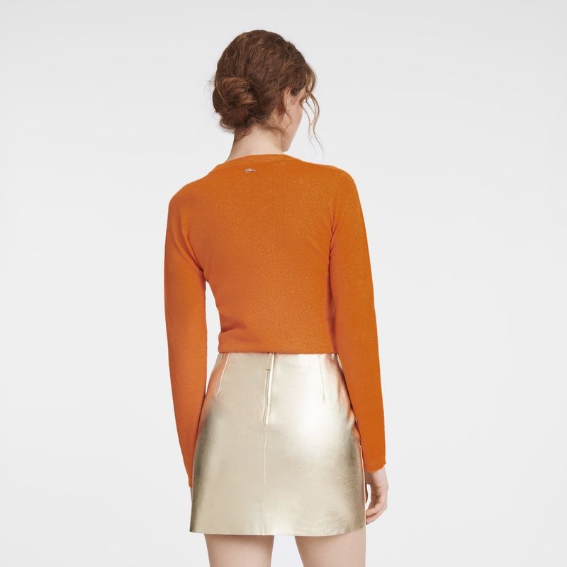 Orange Longchamp Women's Sweaters | 9207-WSCTU