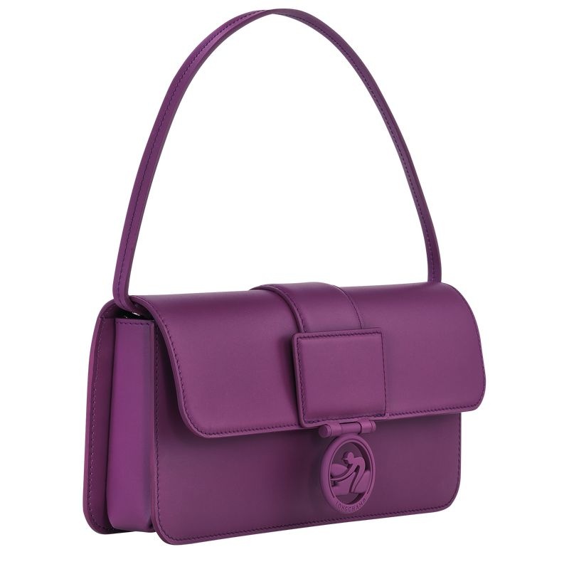 Purple Longchamp Box-Trot M Women's Shoulder Bags | 8625-FGLPA