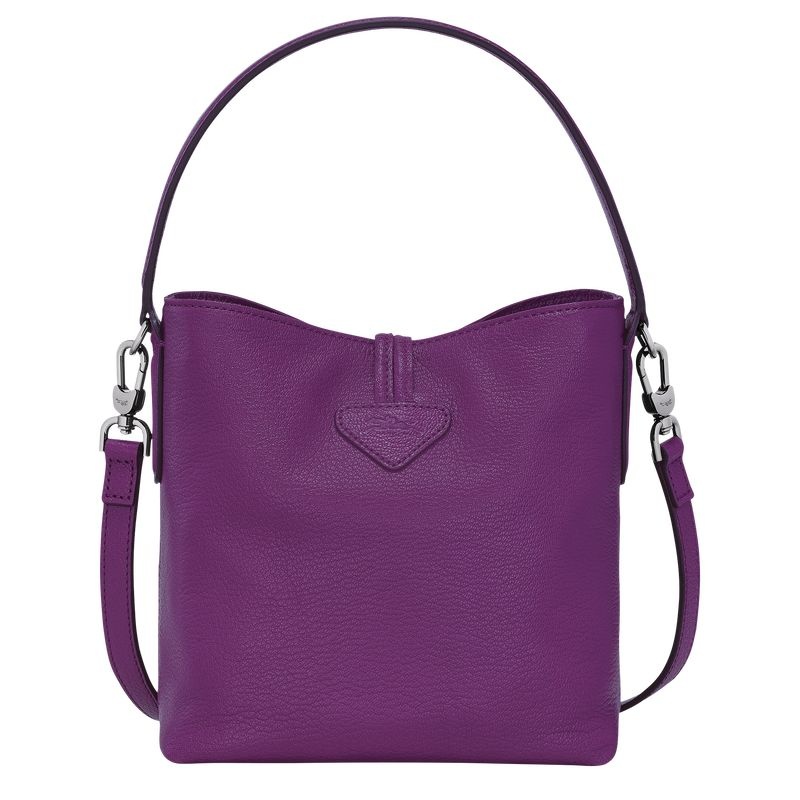 Purple Longchamp Roseau XS Women's Bucket Bags | 3618-NMDJR