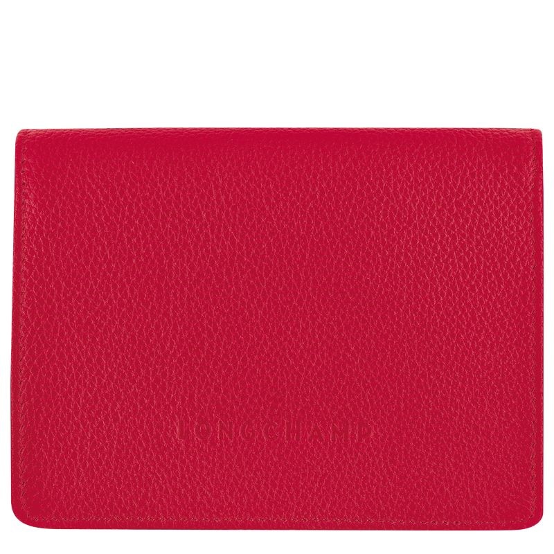 Red Longchamp Le Foulonné Women\'s Wallet | 2401-MVWYP