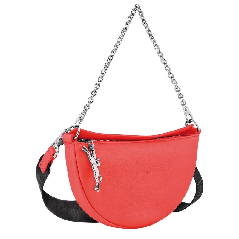 Red Longchamp Smile S Women's Shoulder Bags | 0528-SKZPE