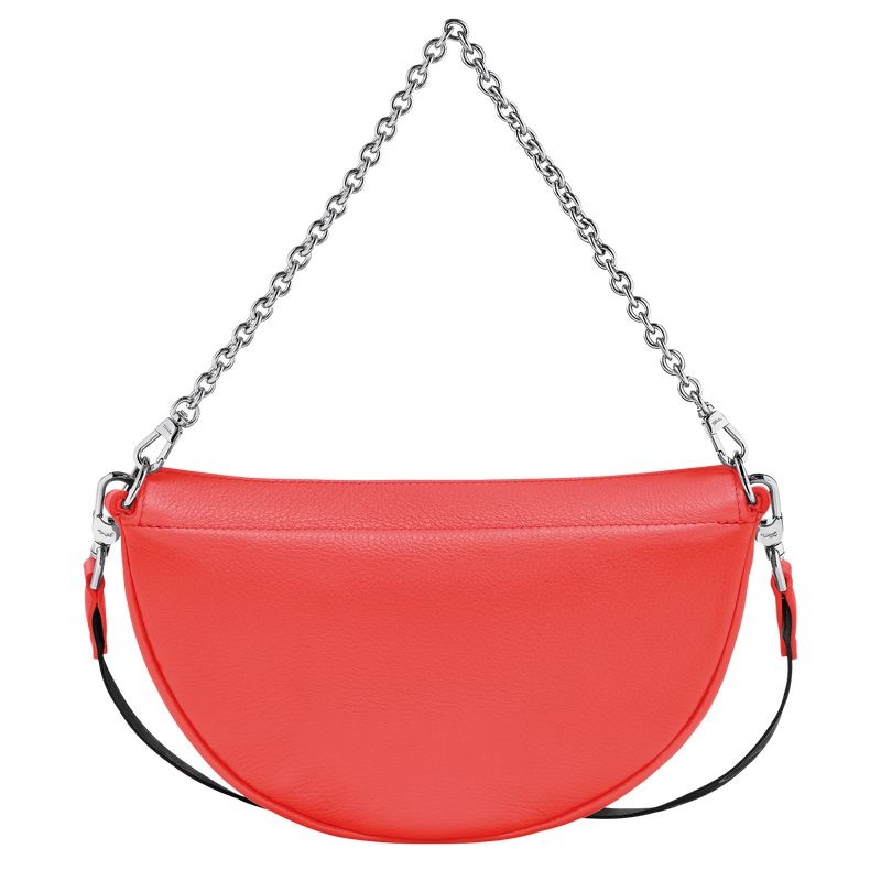 Red Longchamp Smile S Women's Shoulder Bags | 0528-SKZPE