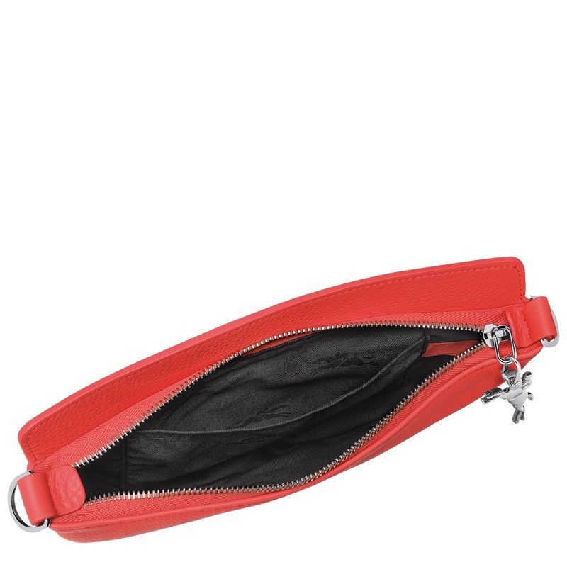 Red Longchamp Smile S Women's Shoulder Bags | 0528-SKZPE