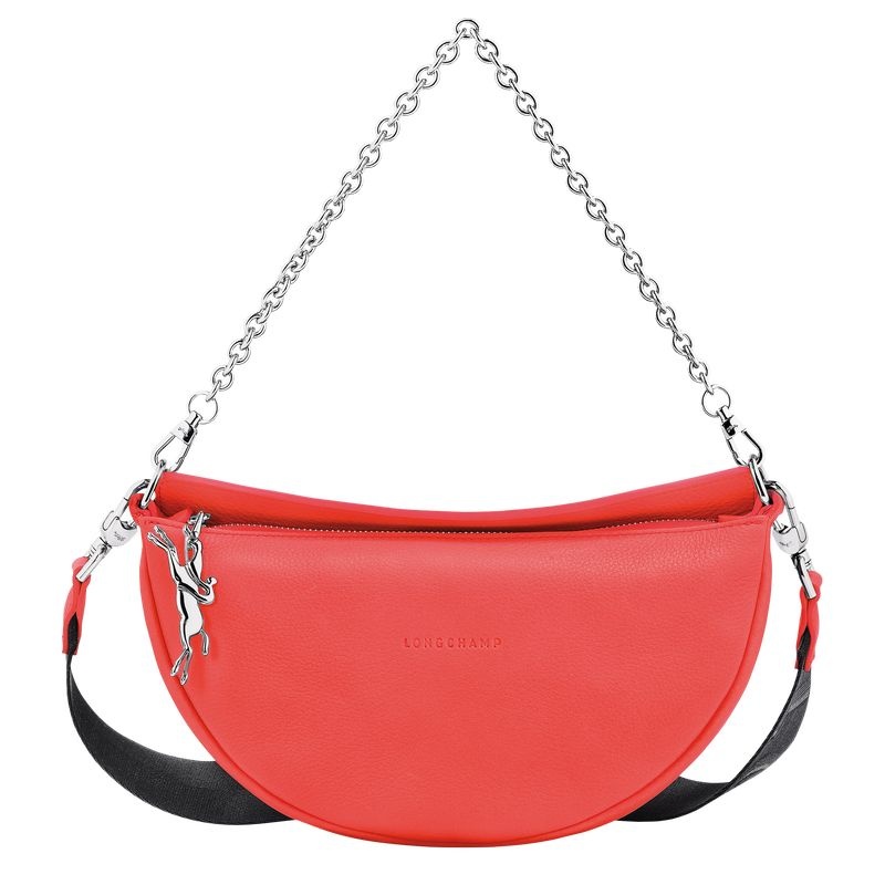 Red Longchamp Smile S Women\'s Shoulder Bags | 0528-SKZPE