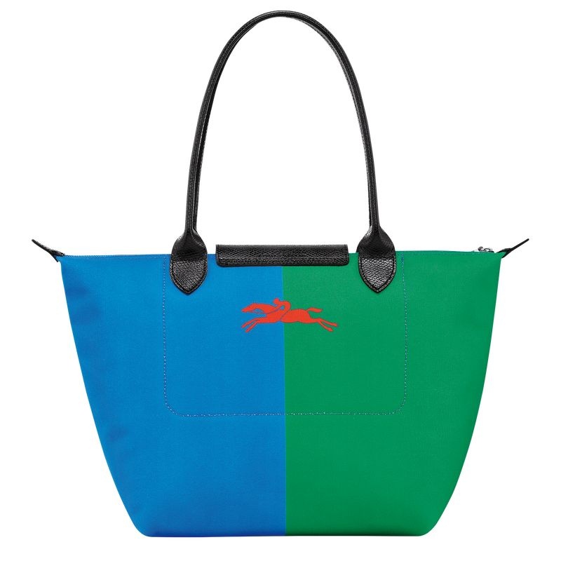 Red / Navy Longchamp x Robert Indiana M Women's Tote Bags | 2365-YPQRB