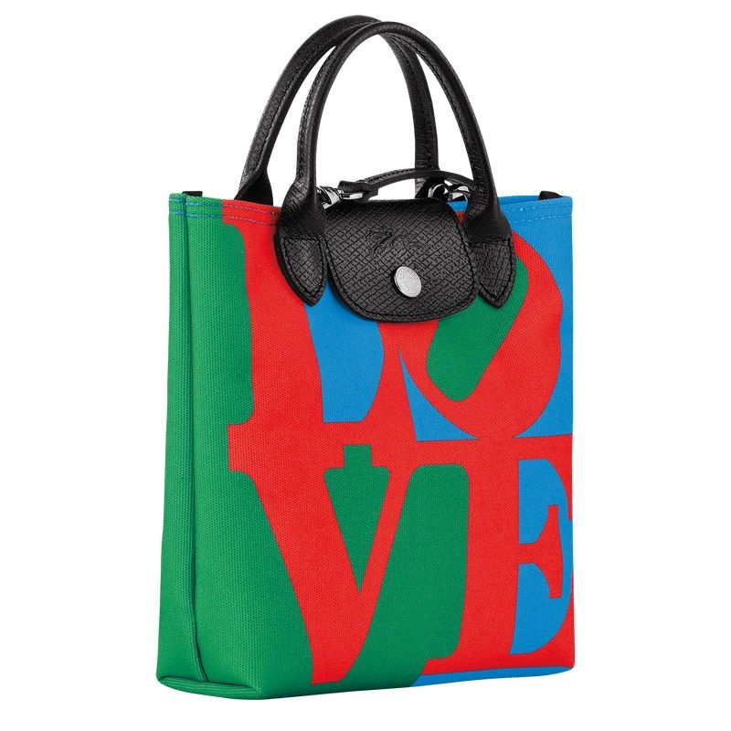 Red / Navy Longchamp x Robert Indiana XS Women's Crossbody Bags | 1980-AMQFB