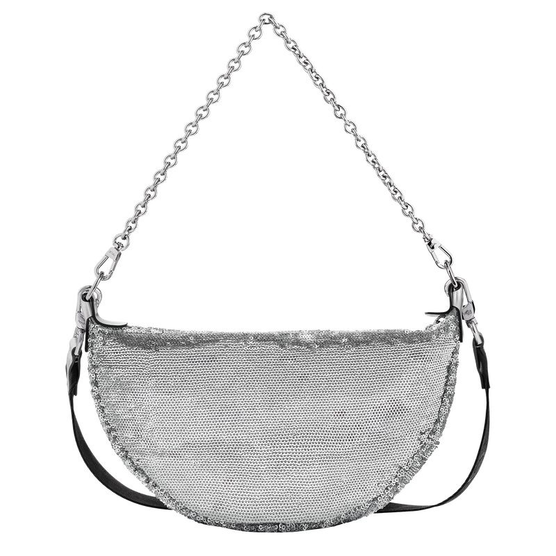 Silver Longchamp Smile S Women's Shoulder Bags | 4603-EHPCM