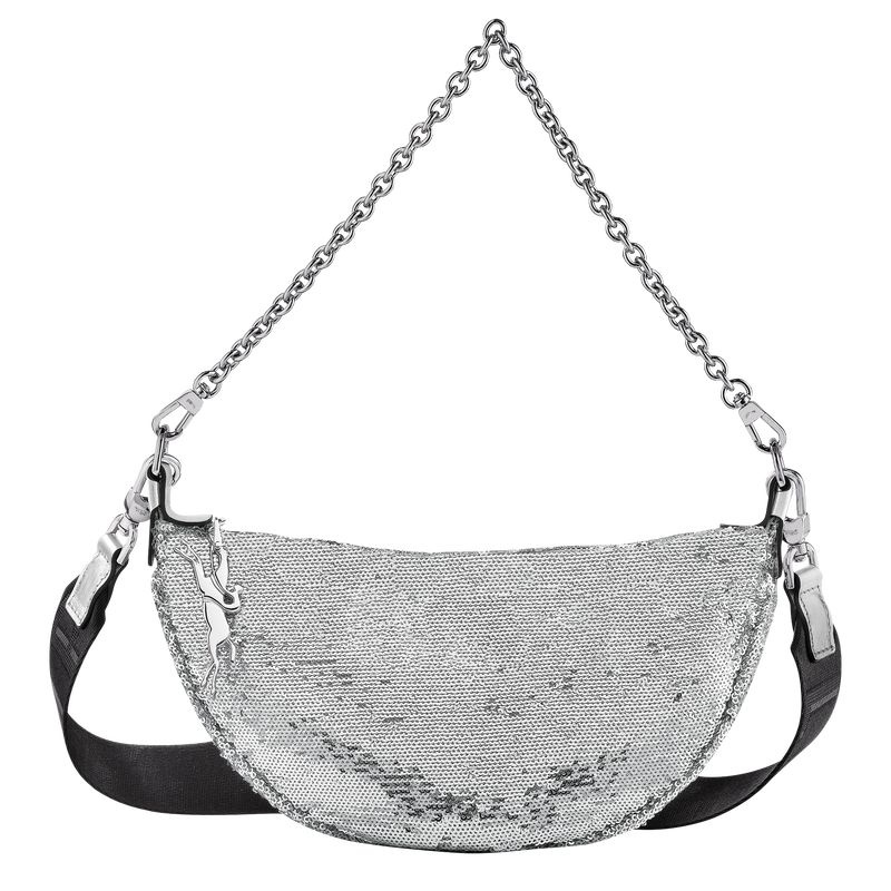 Silver Longchamp Smile S Women\'s Shoulder Bags | 4603-EHPCM