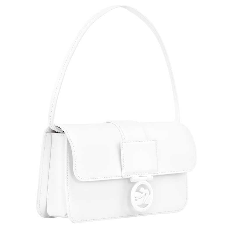 White Longchamp Box-Trot M Women's Shoulder Bags | 2781-HDCNL