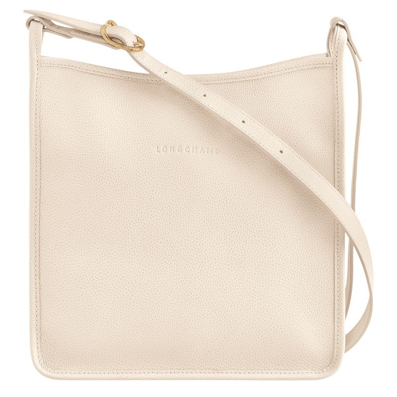 White Longchamp Le Foulonné M Women\'s Crossbody Bags | 7325-GOIMJ