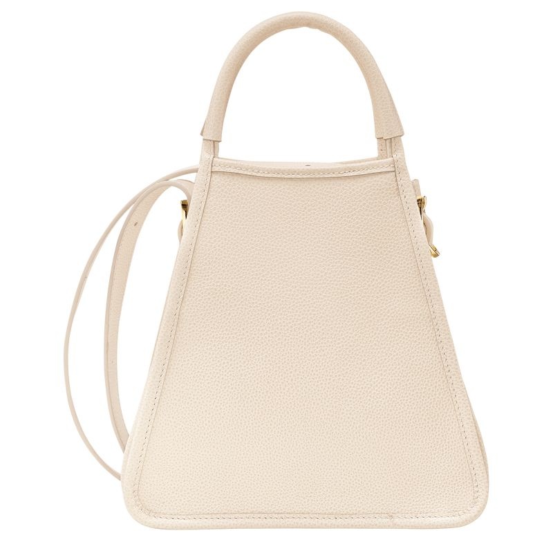 White Longchamp Le Foulonné S Women's Handbag | 8256-ZJNCK