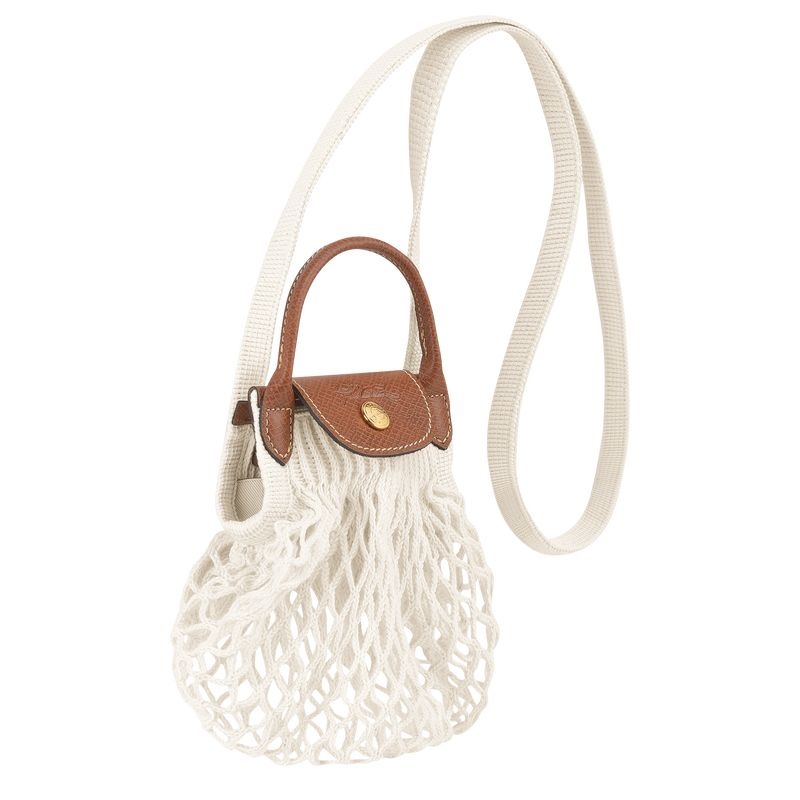 White Longchamp Le Pliage Filet XS Women's Crossbody Bags | 8563-EUSAT