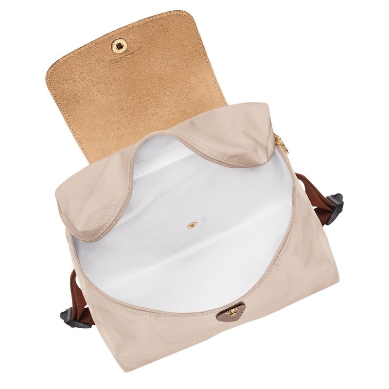 White Longchamp Le Pliage Original M Women's Backpacks | 2765-QFEMB